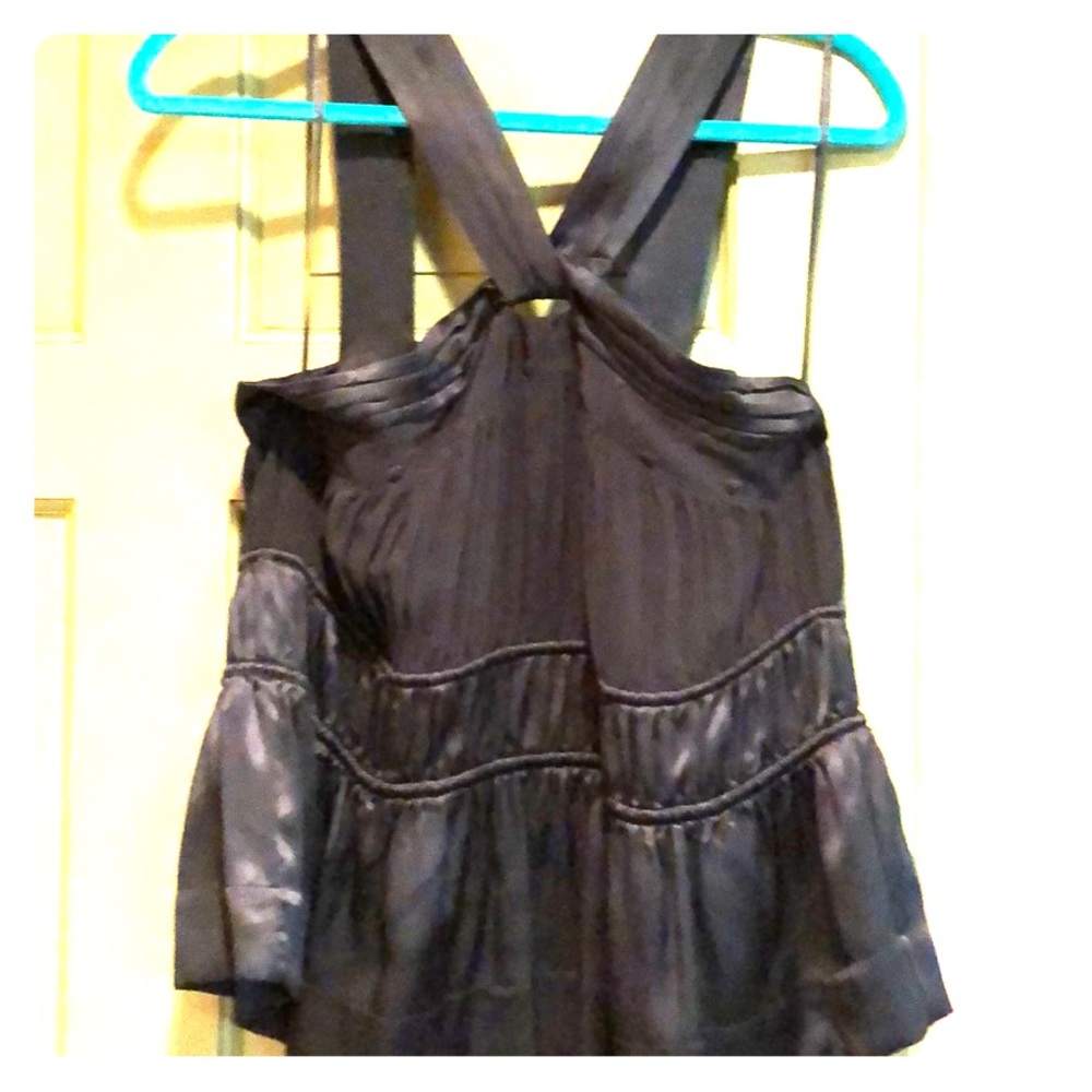 See by Chloe black satin blouse